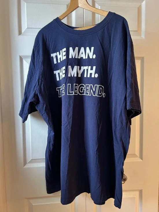 Navy Short-Sleeve Graphic Tee - THE MAN. THE MYTH. THE LEGEND. - Picture 2 of 3